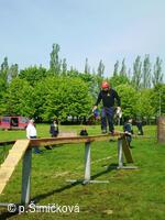 p.Horák při zdolávání kladiny