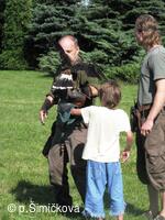 představení sokolníků z Ostravy