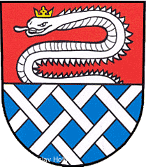 Znak a prapor obce Hať